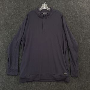 Travis Mathew Pullover Men's XXL Navy Blue Pockets Half Zip Golf Sweater Casual